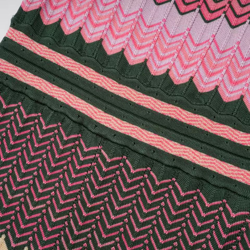 IMARA - Strickkleid mit Chevron-Muster