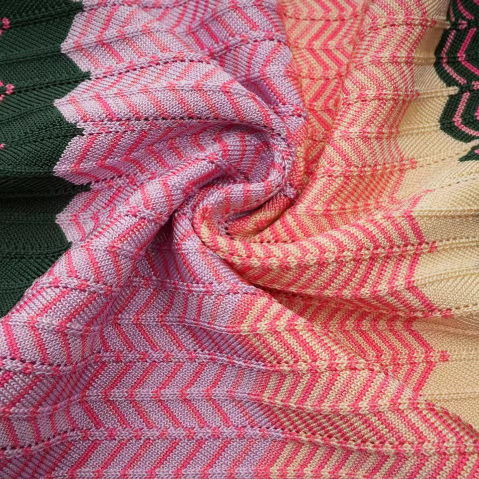 IMARA - Strickkleid mit Chevron-Muster