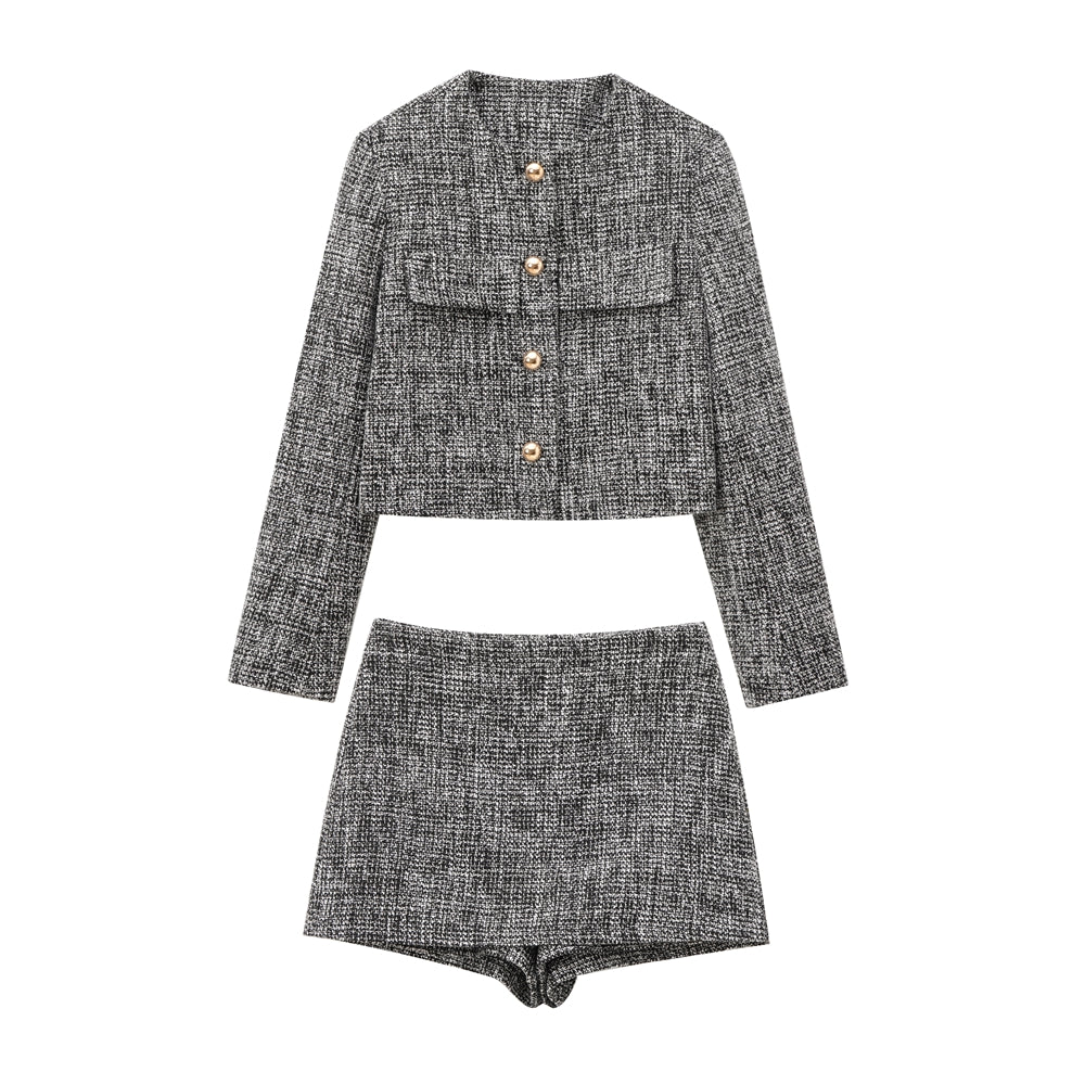 AZURA - Tweed Zweiteiler