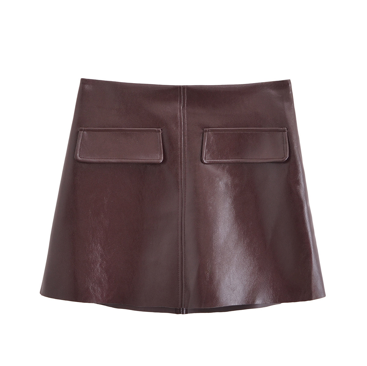 THALIA – Zweiteiler aus veganem Leder (Blusenjacke & Minirock)
