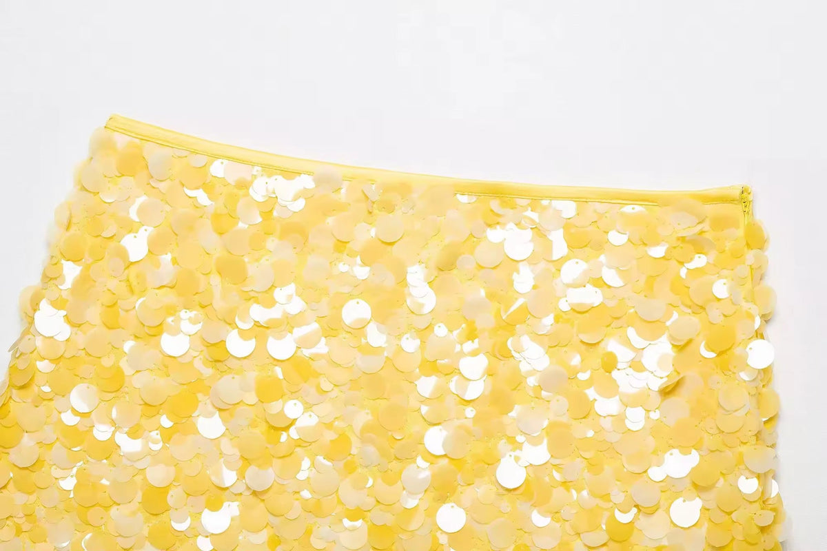SUMMER - Sequin mini skirt