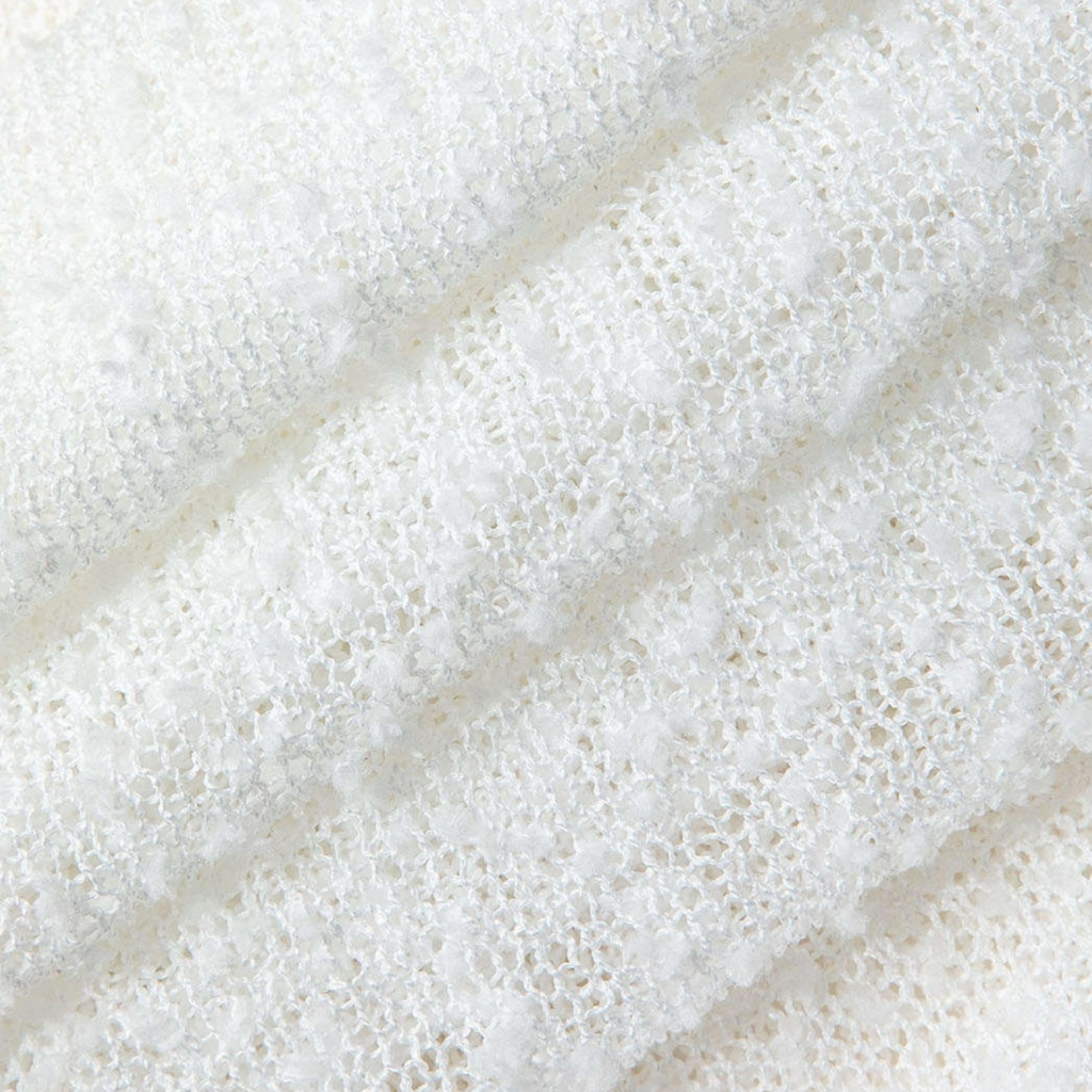 KELLY LONG - Knitted dress with Carmen neckline