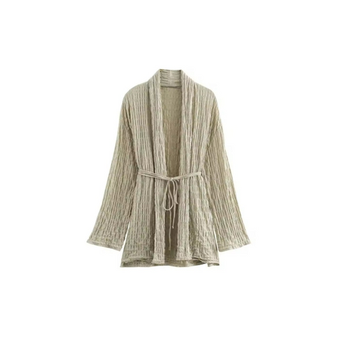 AURORA - Two-piece, jacket with tie belt &amp; pull-on trousers