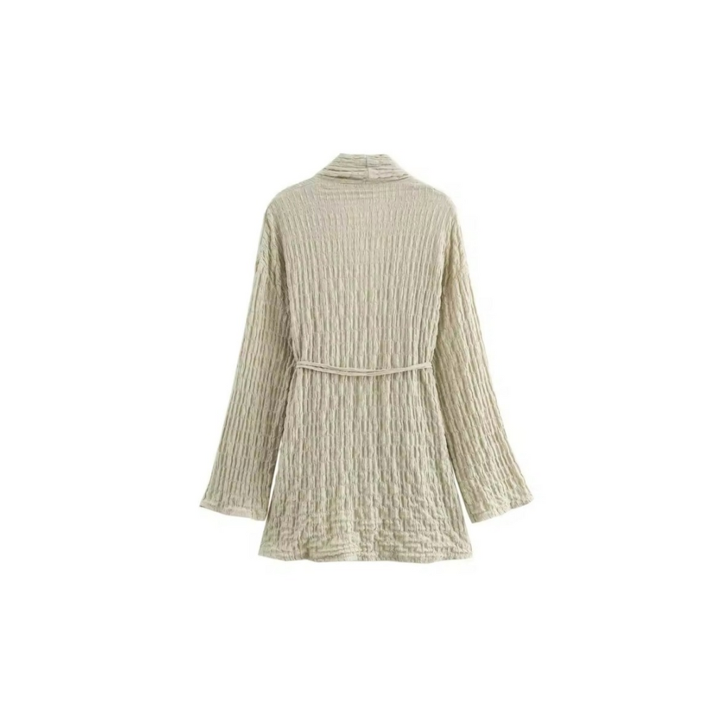 AURORA - Two-piece, jacket with tie belt &amp; pull-on trousers