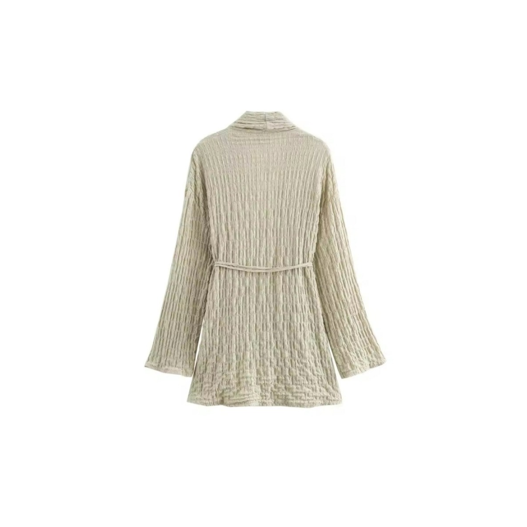 AURORA - Two-piece, jacket with tie belt &amp; pull-on trousers