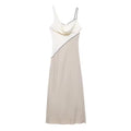 TILDA – Elegantes Patchwork-Midikleid in Asymmetrie