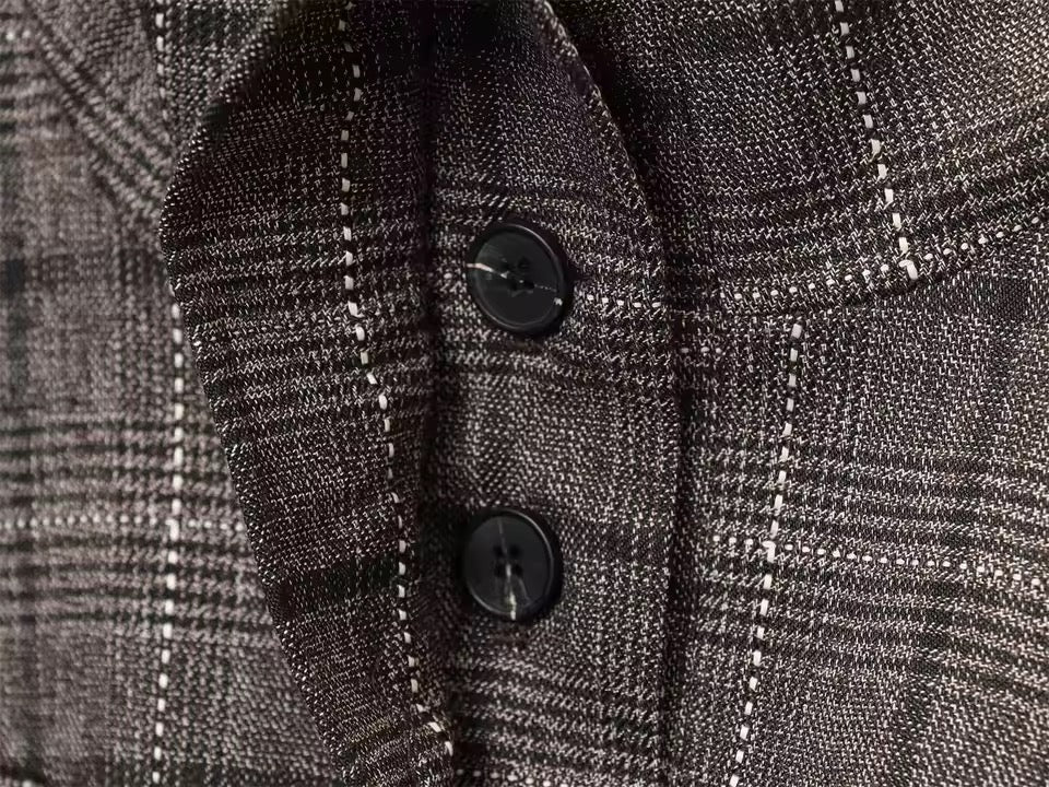 LIORA – Zweiteiler mit Glencheck-Muster in Vintage Military Optik