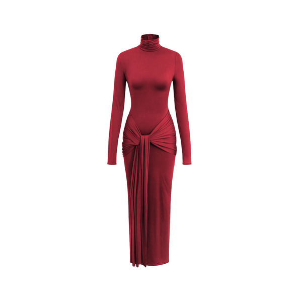 HELLIE - Bodycon dress with tie details