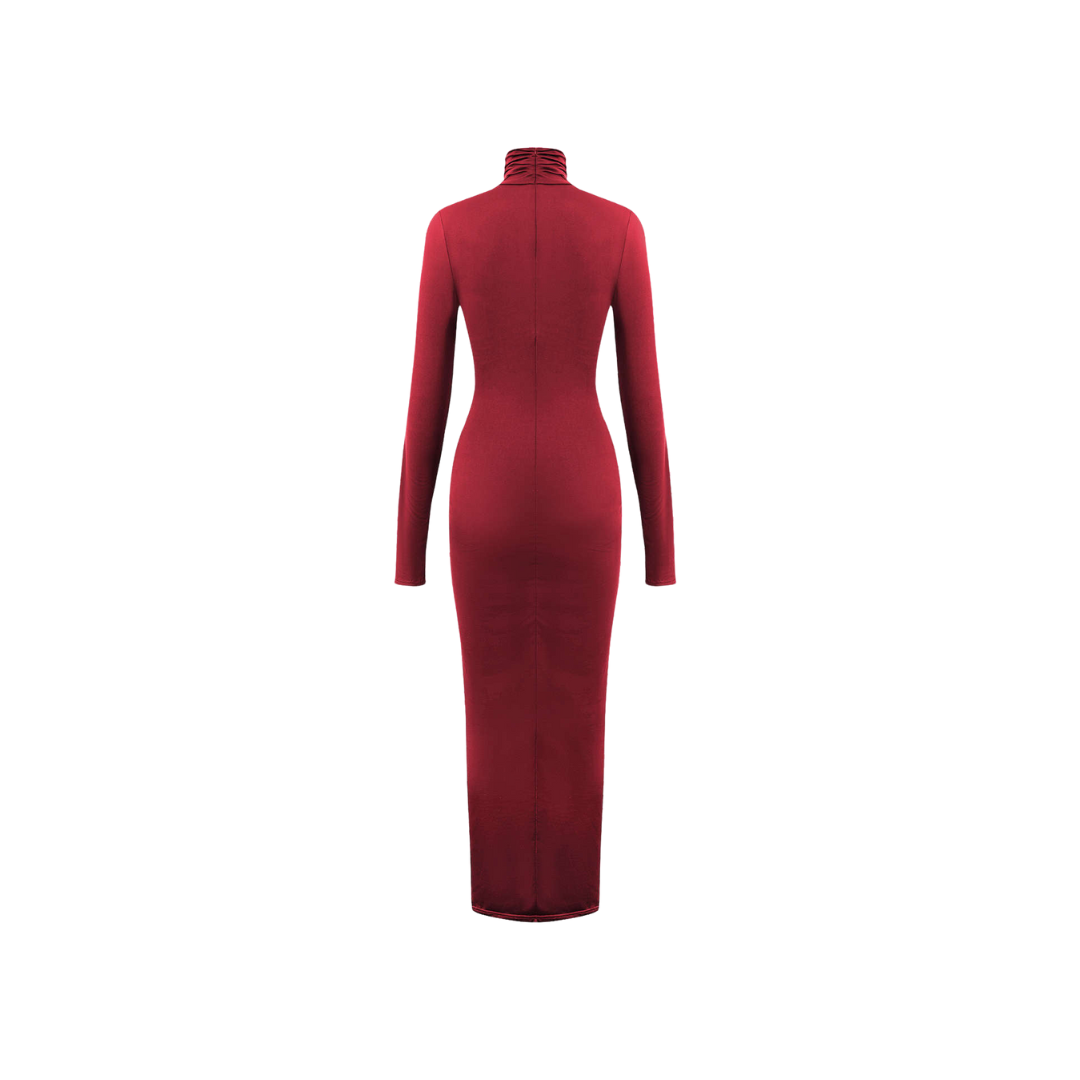 HELLIE - Bodycon dress with tie details