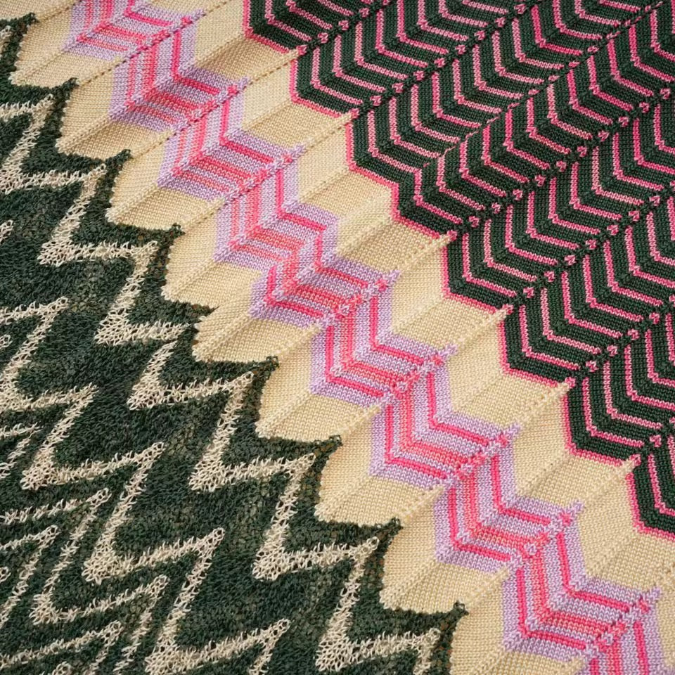 IMARA - Strickkleid mit Chevron-Muster
