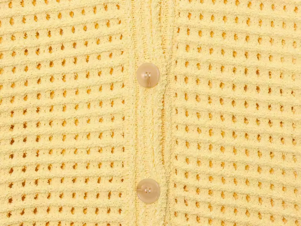 ROUX – Gestricktes Fransen-Zweiteiler-Set