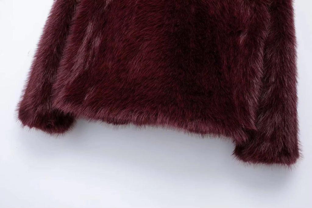 ALICIA – faux fur jacket in various colors