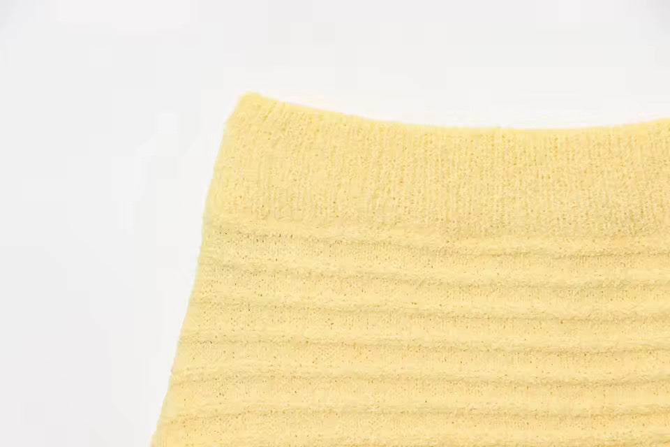 ROUX – Gestricktes Fransen-Zweiteiler-Set