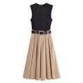 NIVA – Ärmelloses Midikleid mit Gürtel