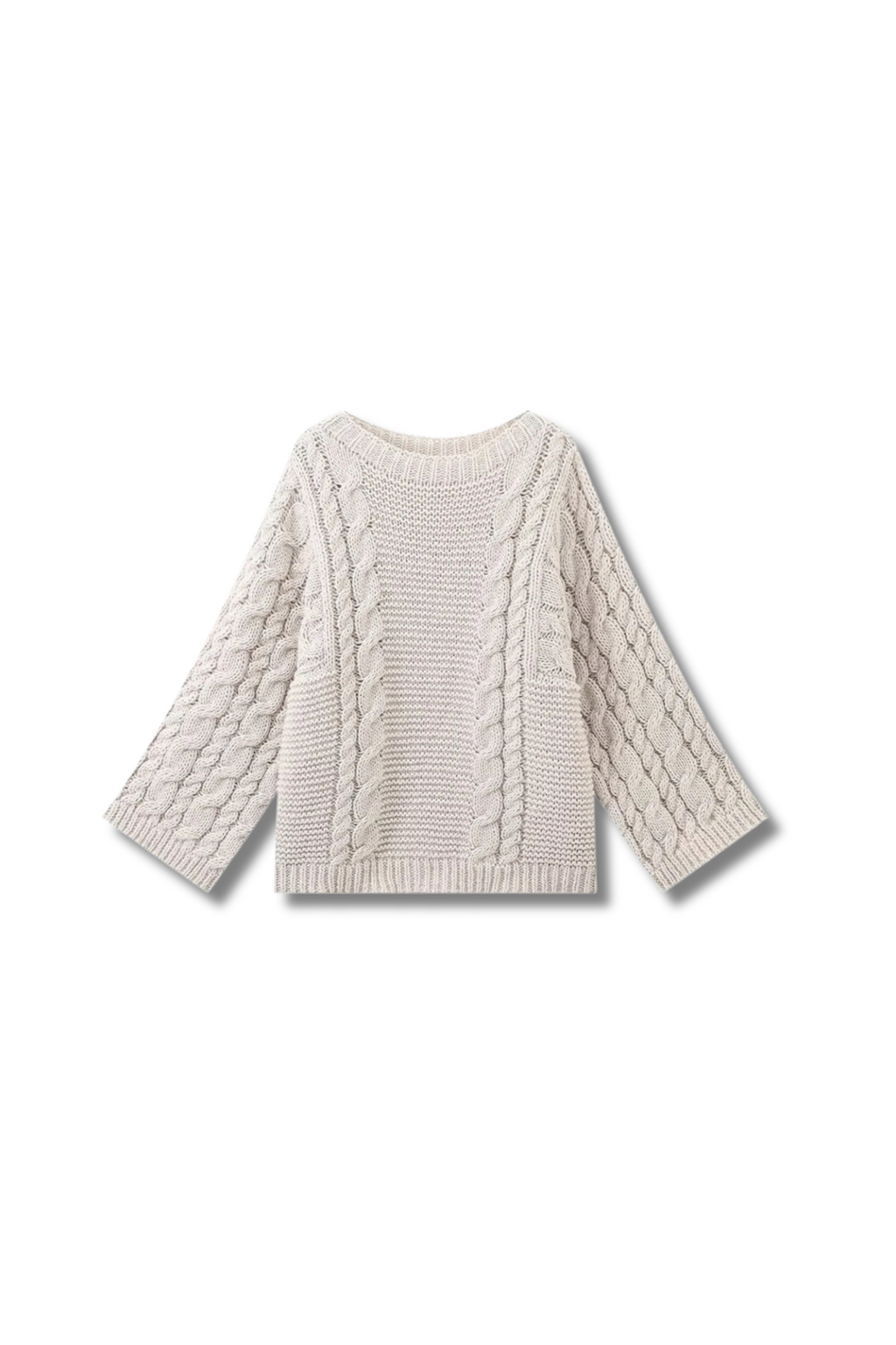 SORAYA - Oversized cable knit sweater