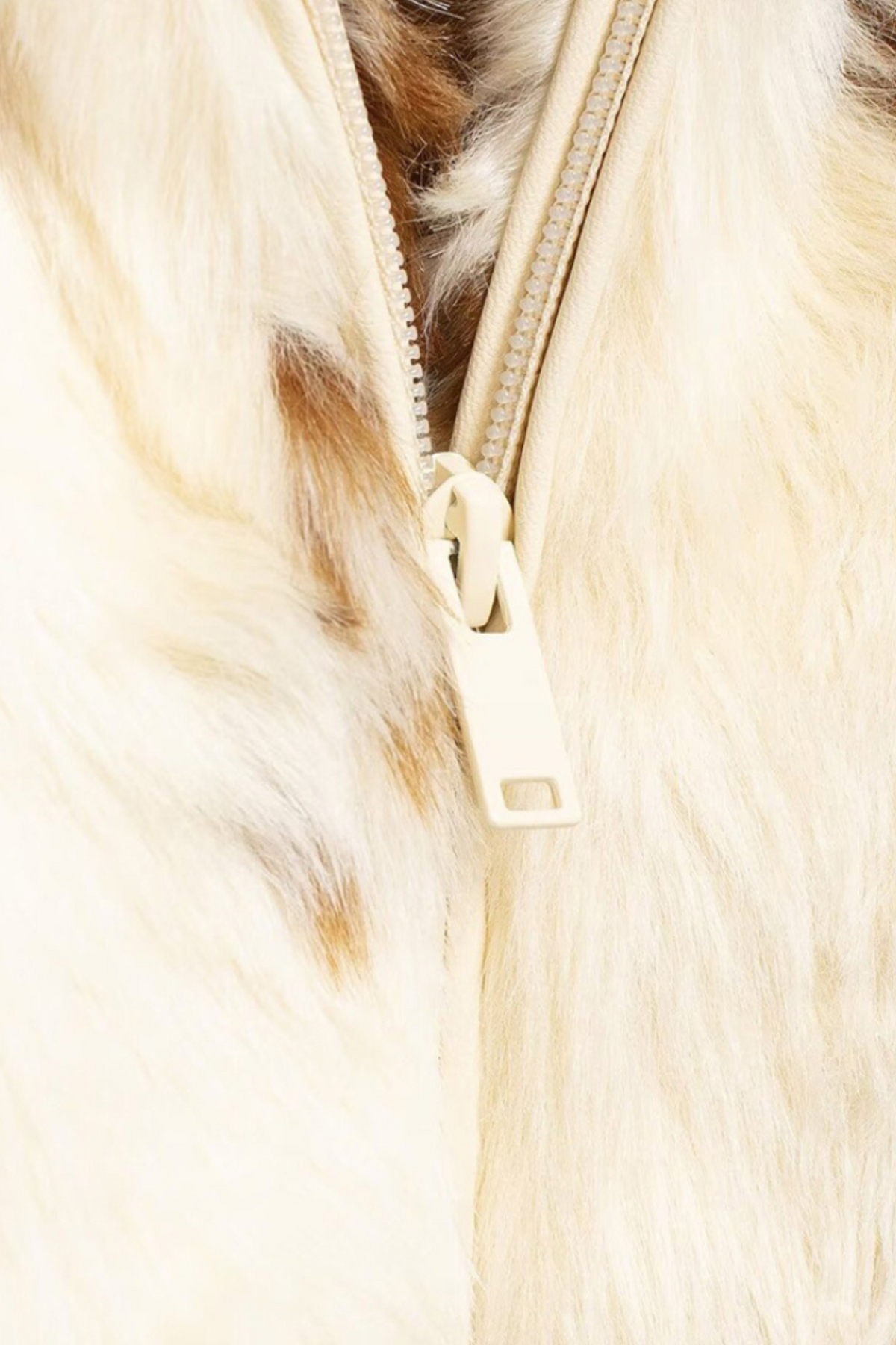 WESTERN FAUX FUR JACKET - Faux fur jacket in cowhide look