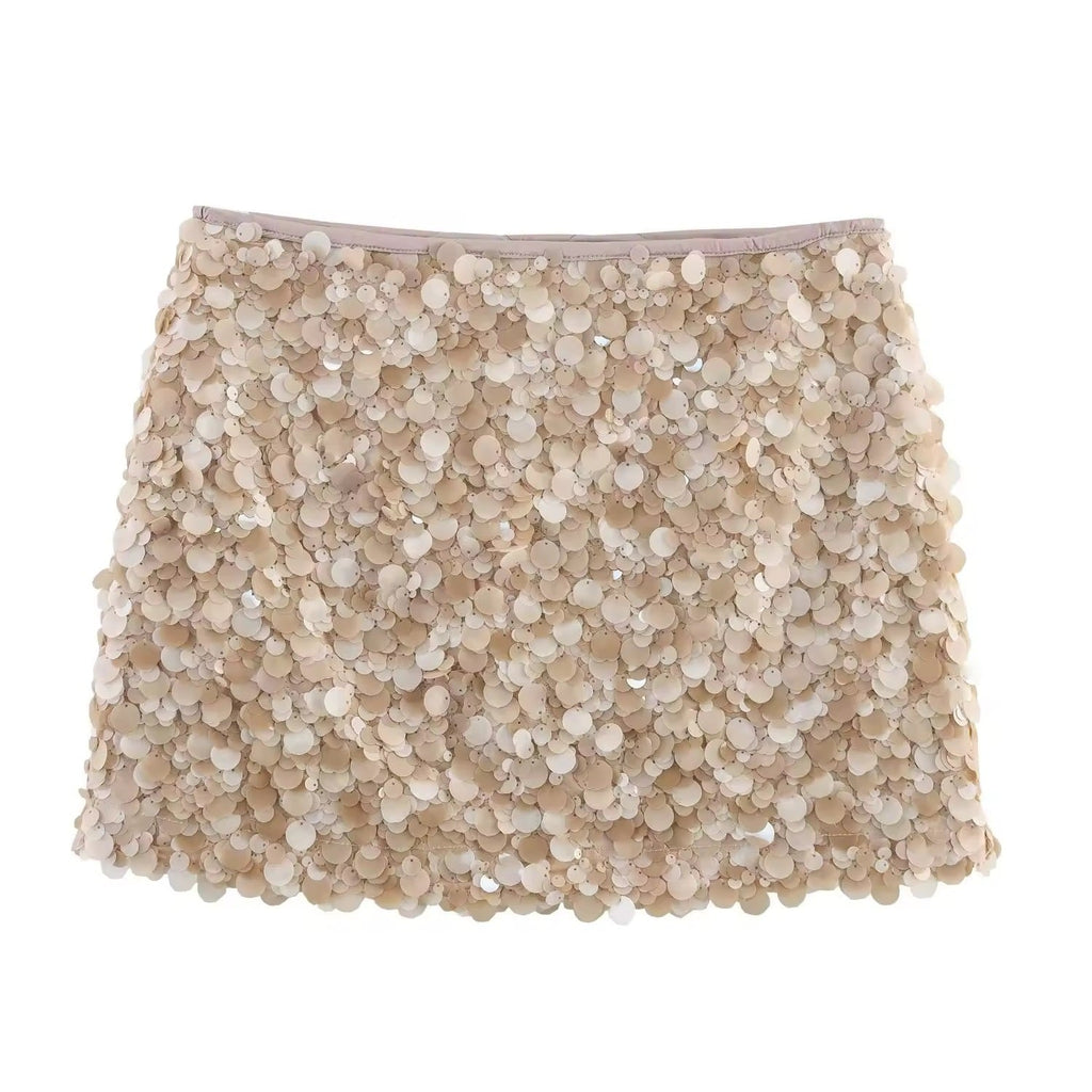 SUMMER - Sequin mini skirt