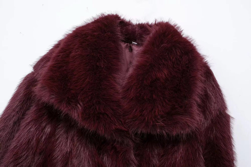 ALICIA – faux fur jacket in various colors