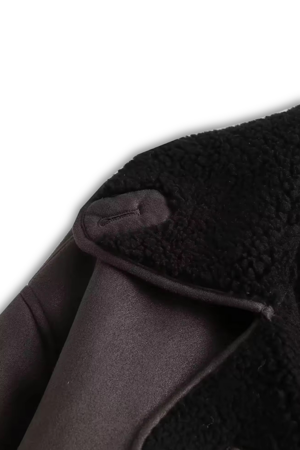 MICHELA - Lined faux leather jacket
