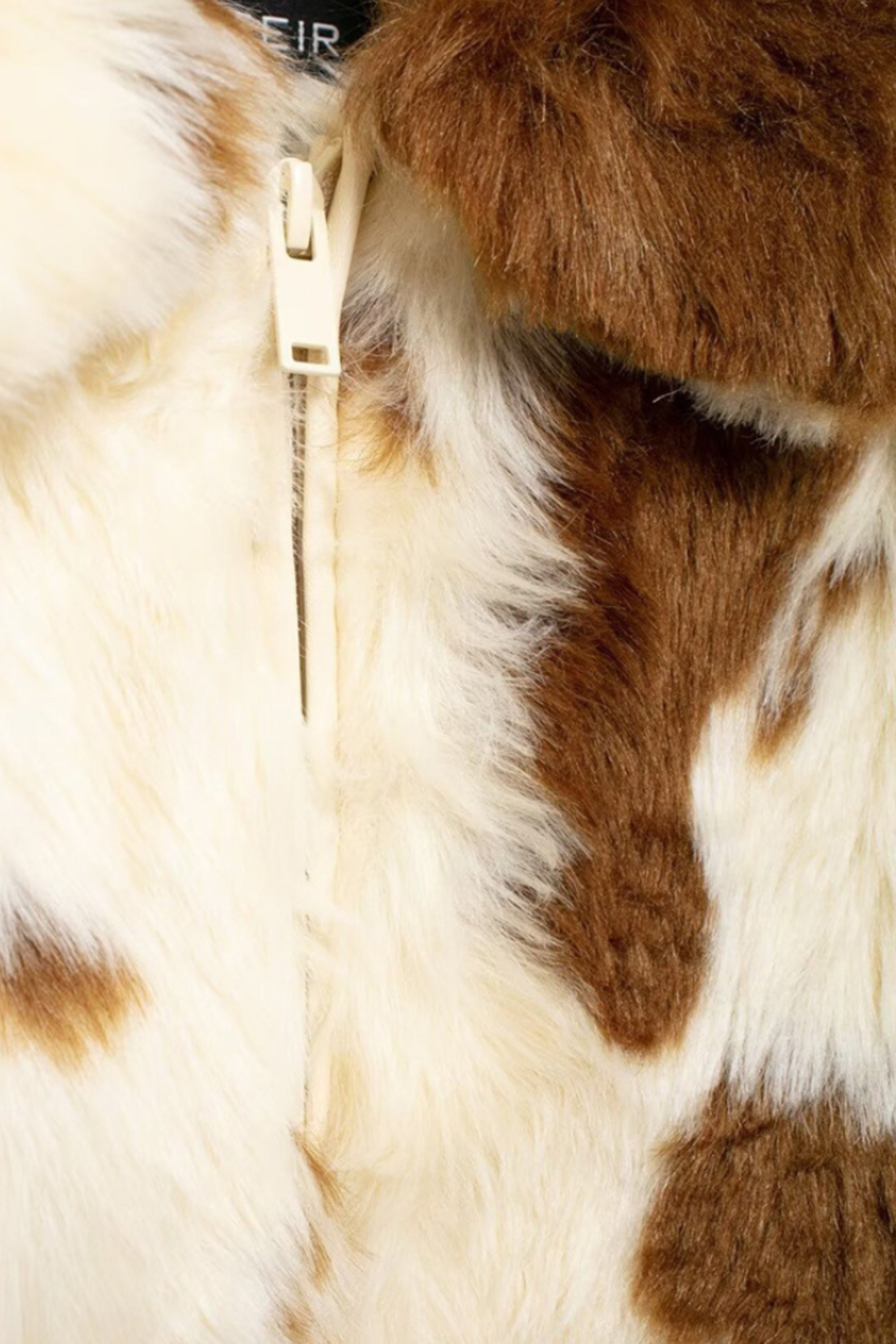 WESTERN FAUX FUR JACKET - Faux fur jacket in cowhide look