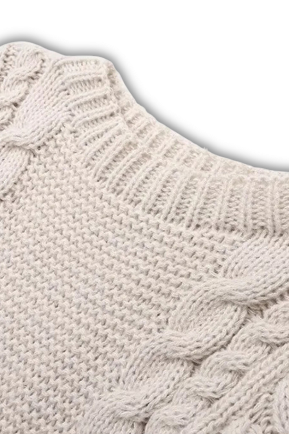 SORAYA - Oversized cable knit sweater