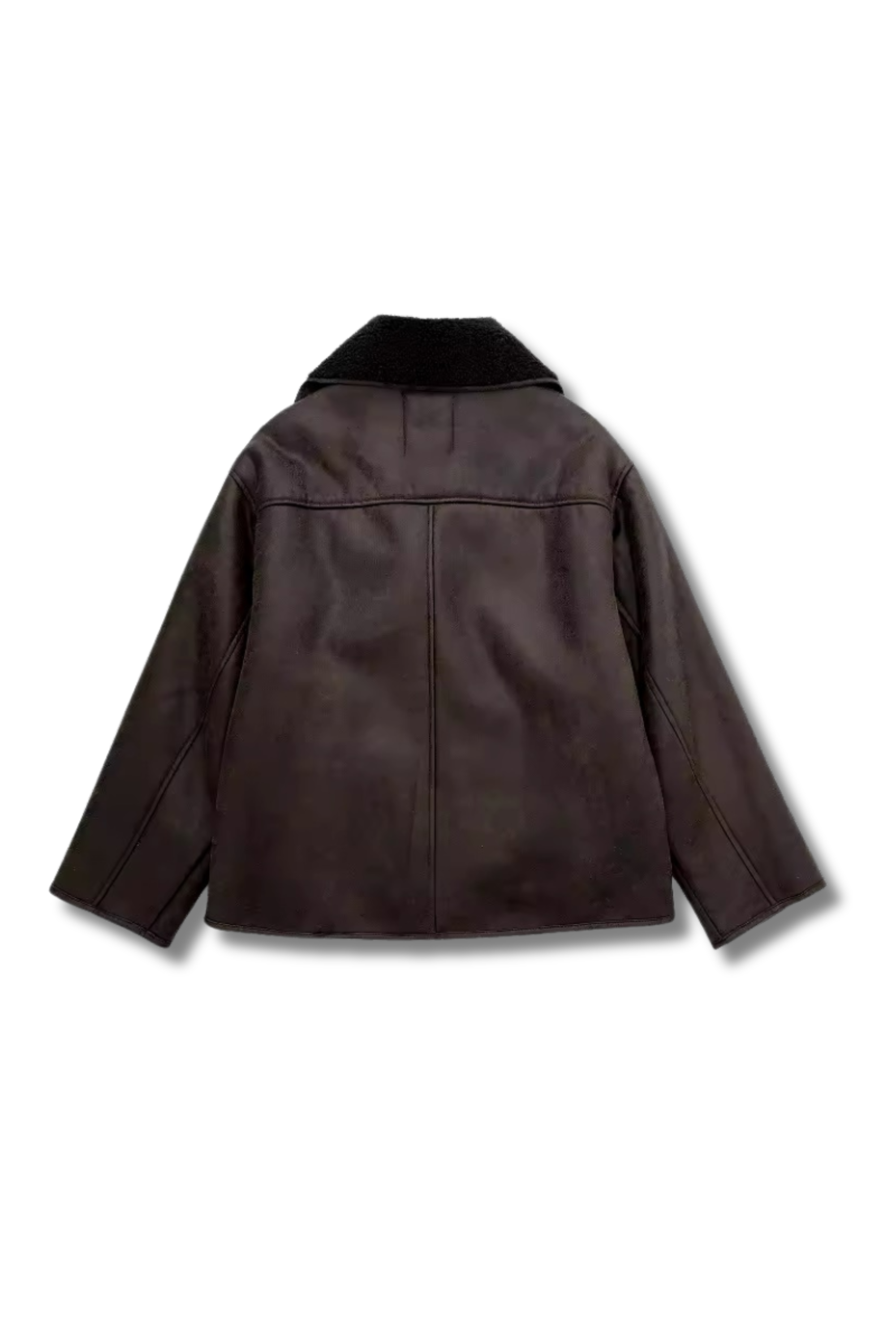 MICHELA - Lined faux leather jacket