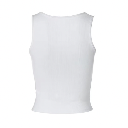 VALENTINA – Figure-hugging tank top with teardrop glass stone