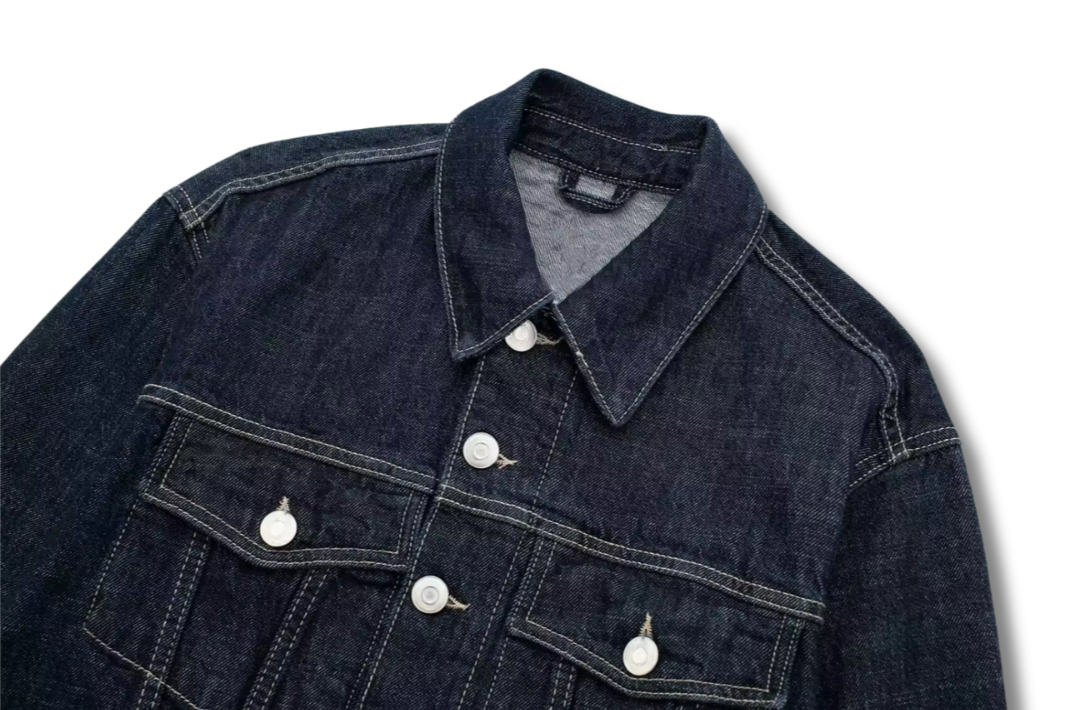 JEANY - Denim Look Combo Set - Denim Jacket &amp; Trousers