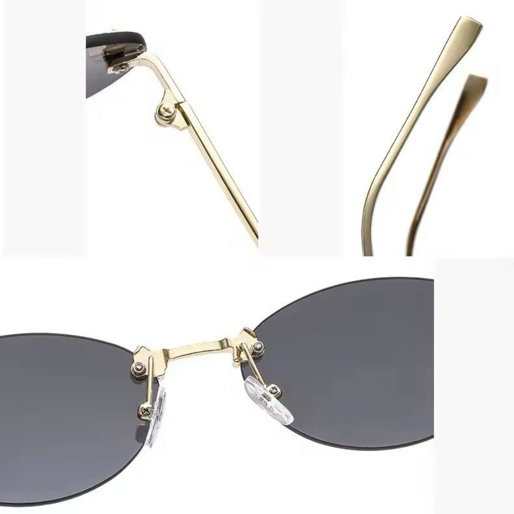 EGLE - Sunglasses with golden frames and colored lenses