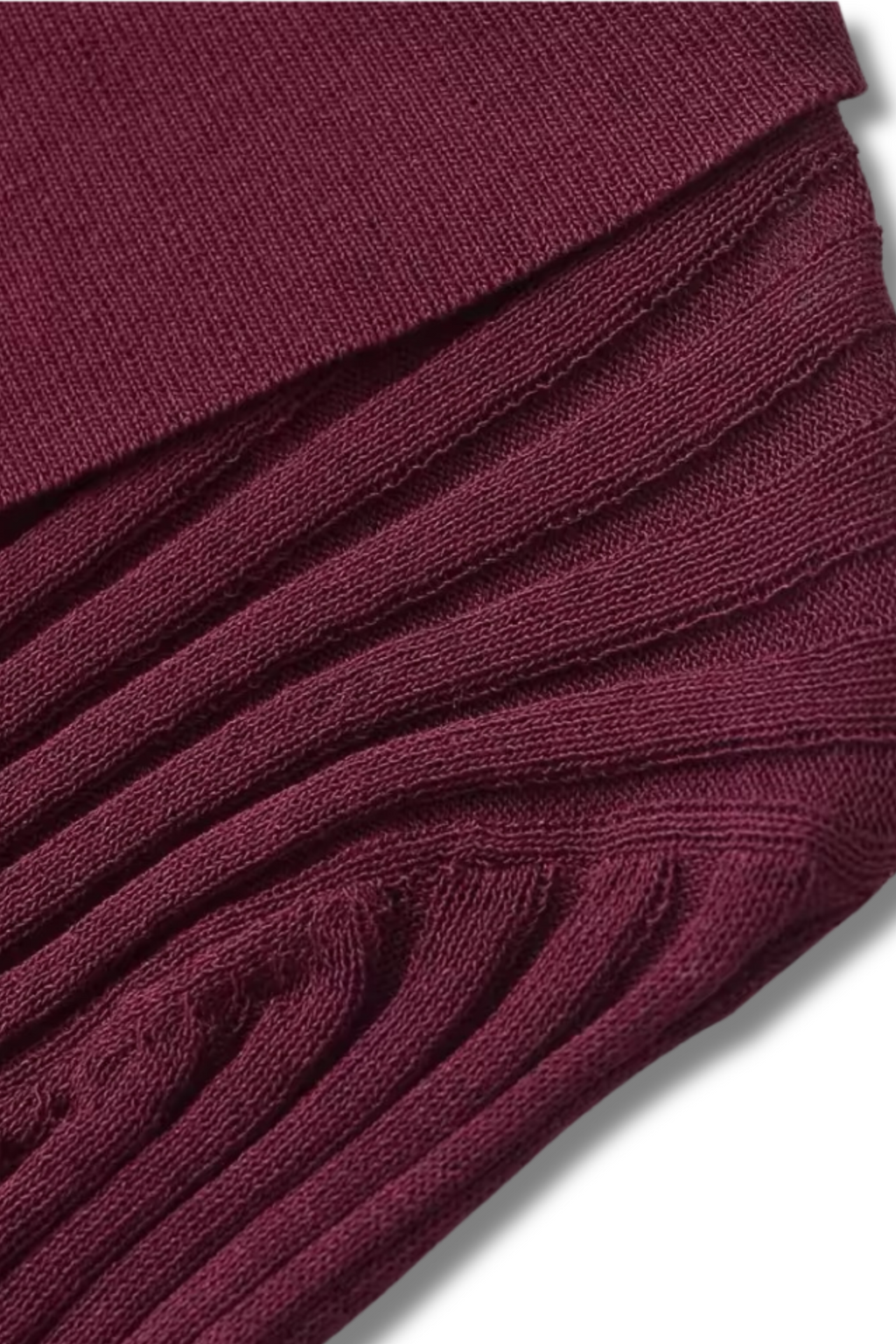 JANINE - ribbed knit sweater with polo collar