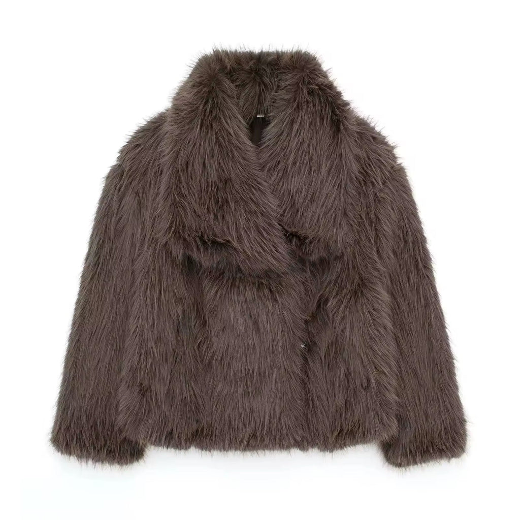 ALICIA – faux fur jacket in various colors