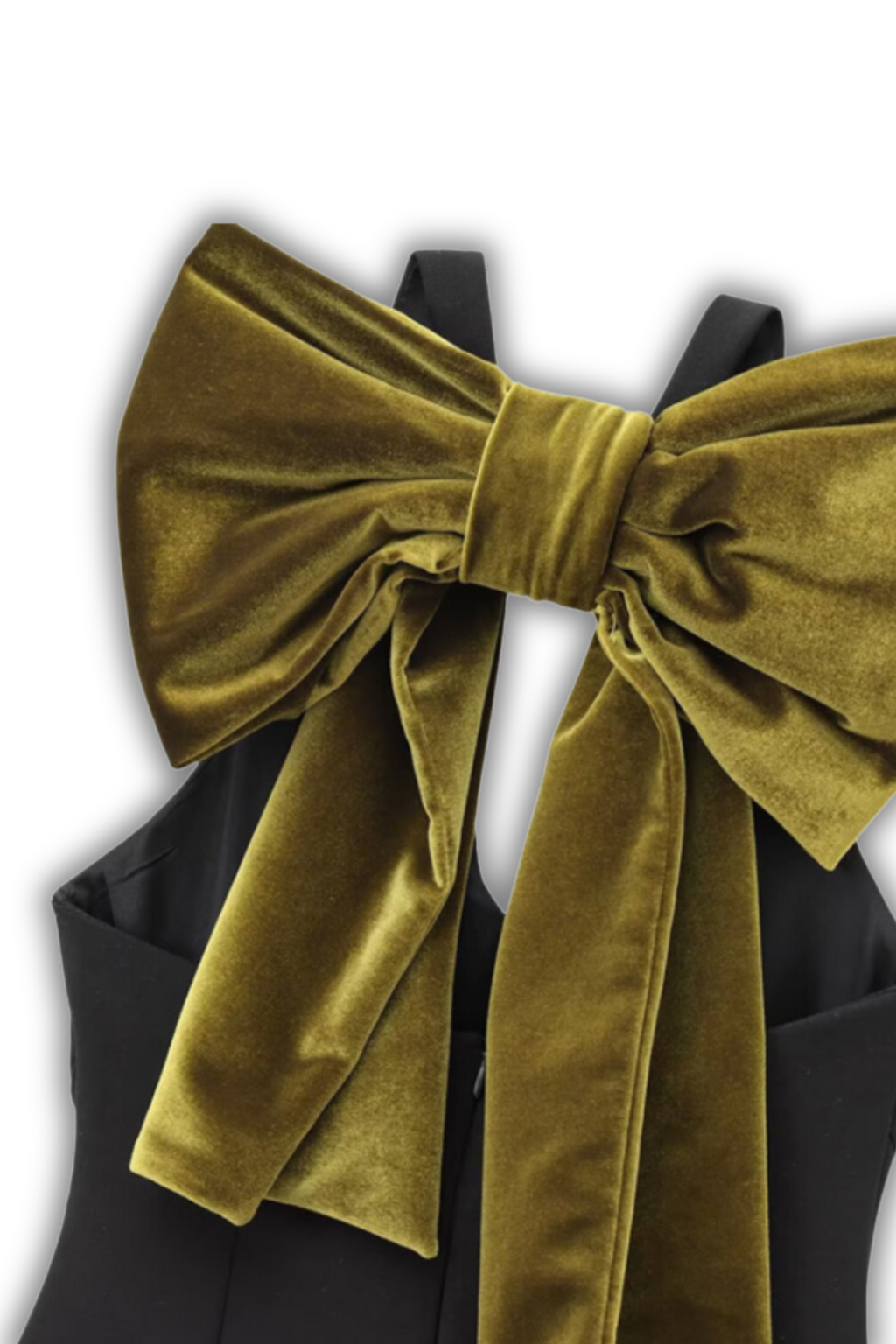 BIG BOW - Cocktail dress with large velvet bow