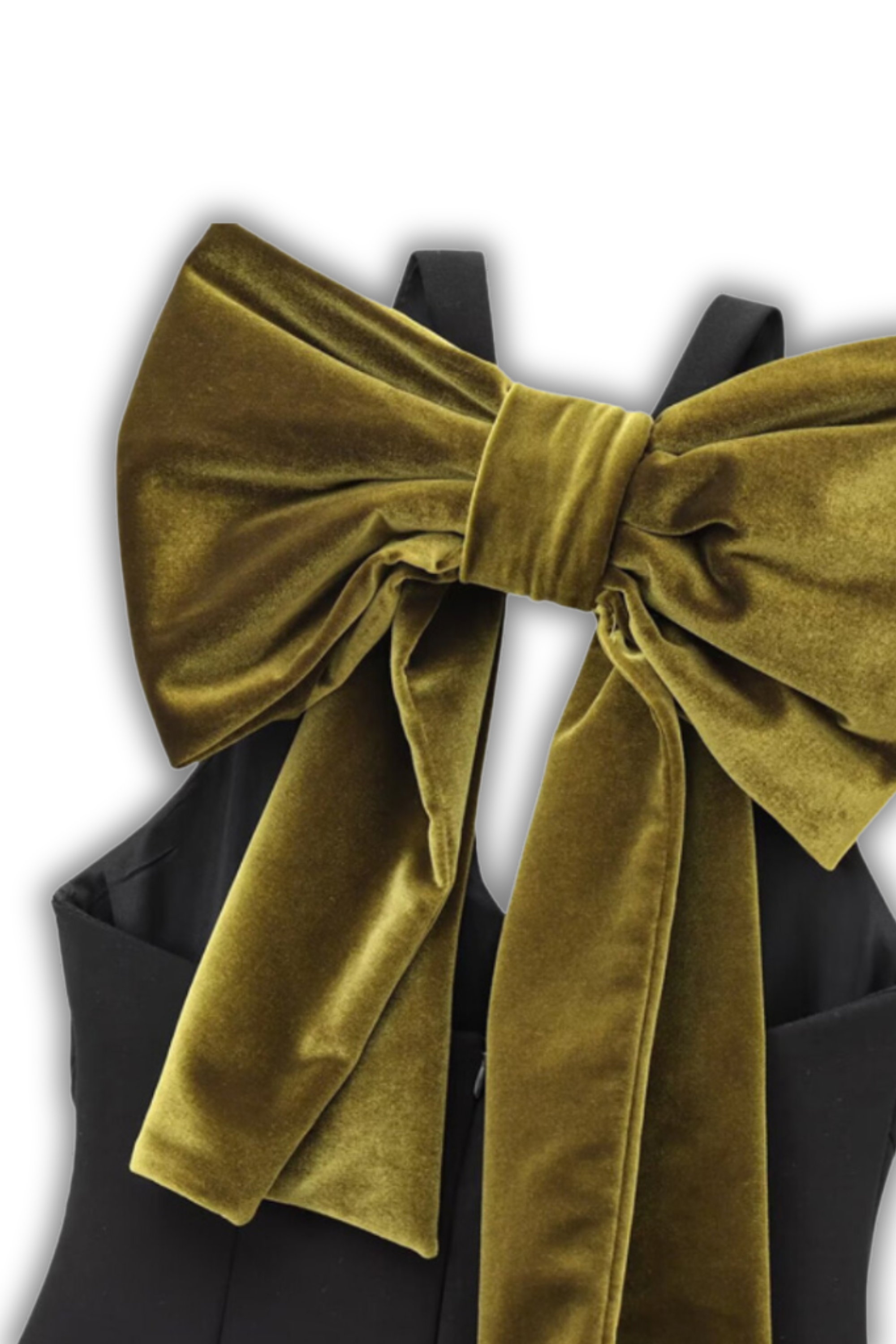 BIG BOW - Cocktail dress with large velvet bow