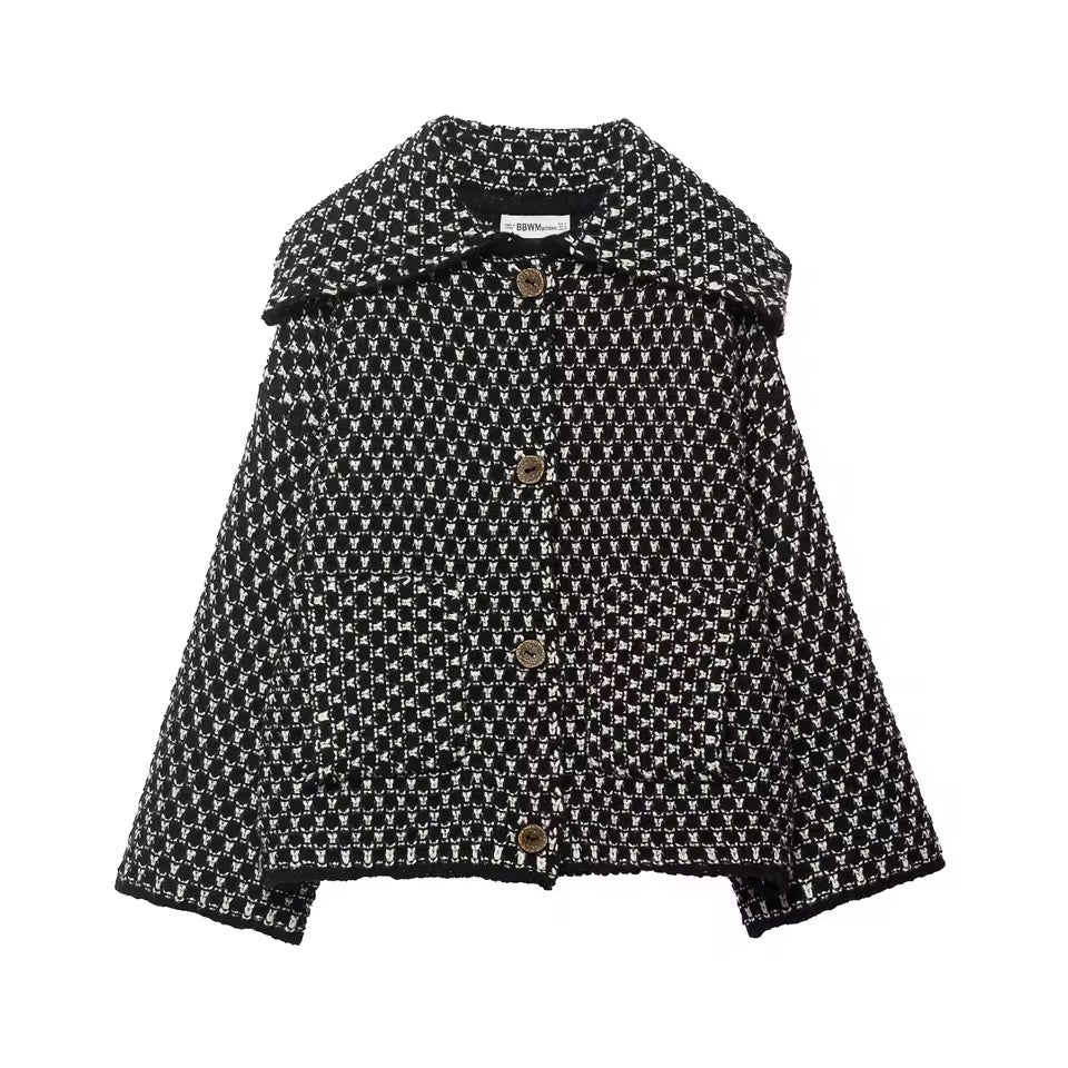 CIRCE – Statement-Strickjacke mit Retro-Muster