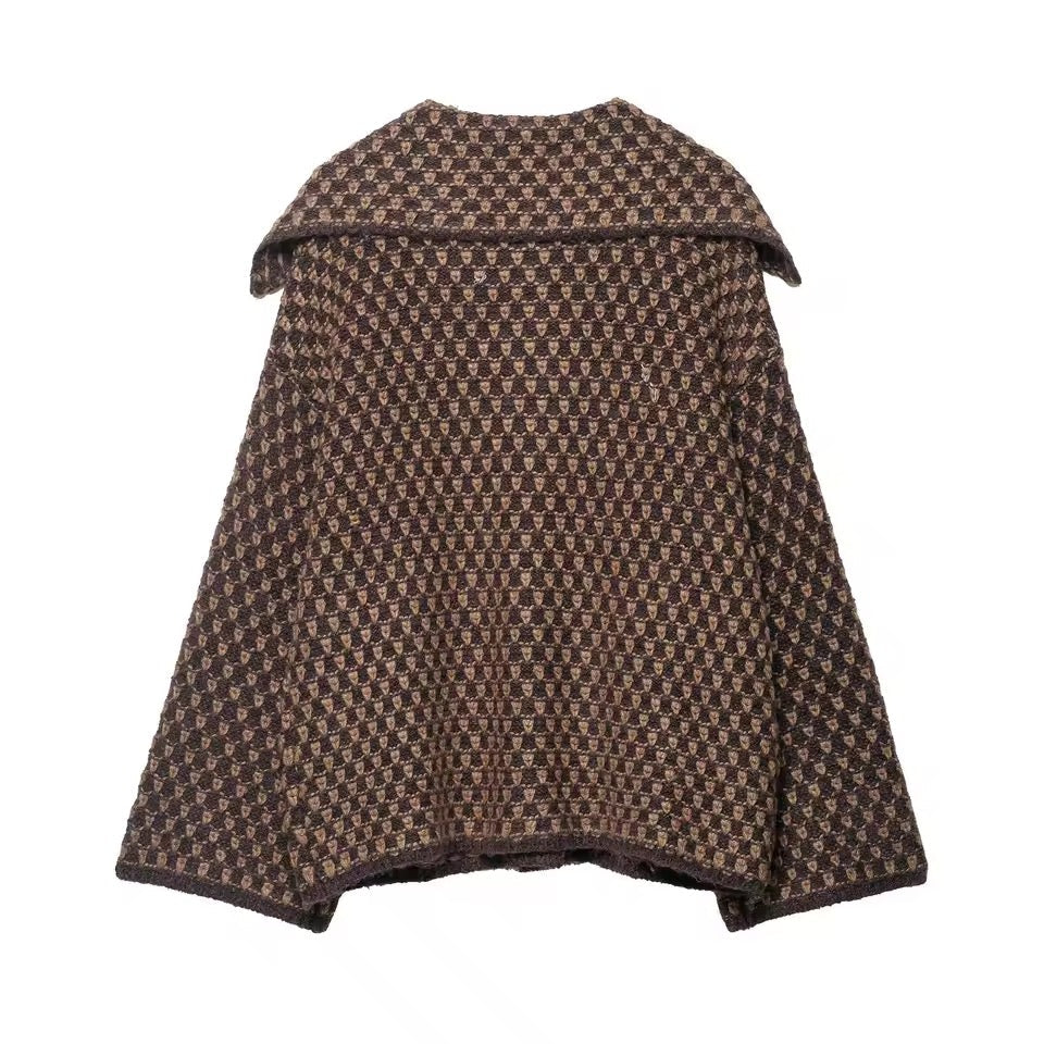 CIRCE – Statement-Strickjacke mit Retro-Muster