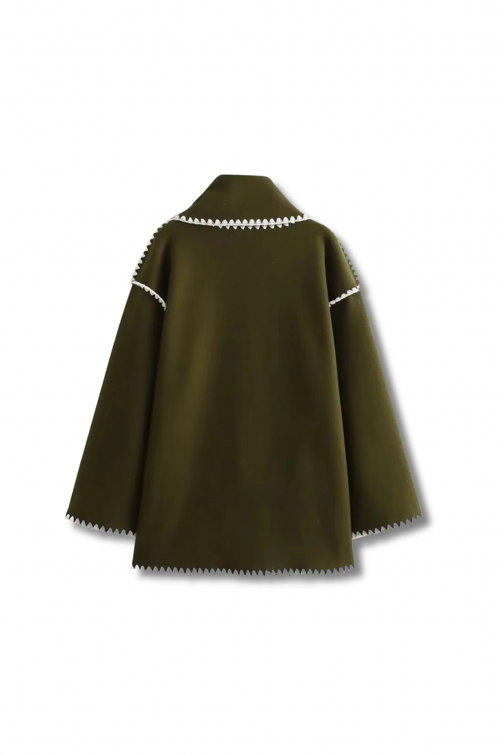TOTEY - Contrast jacket with scarf