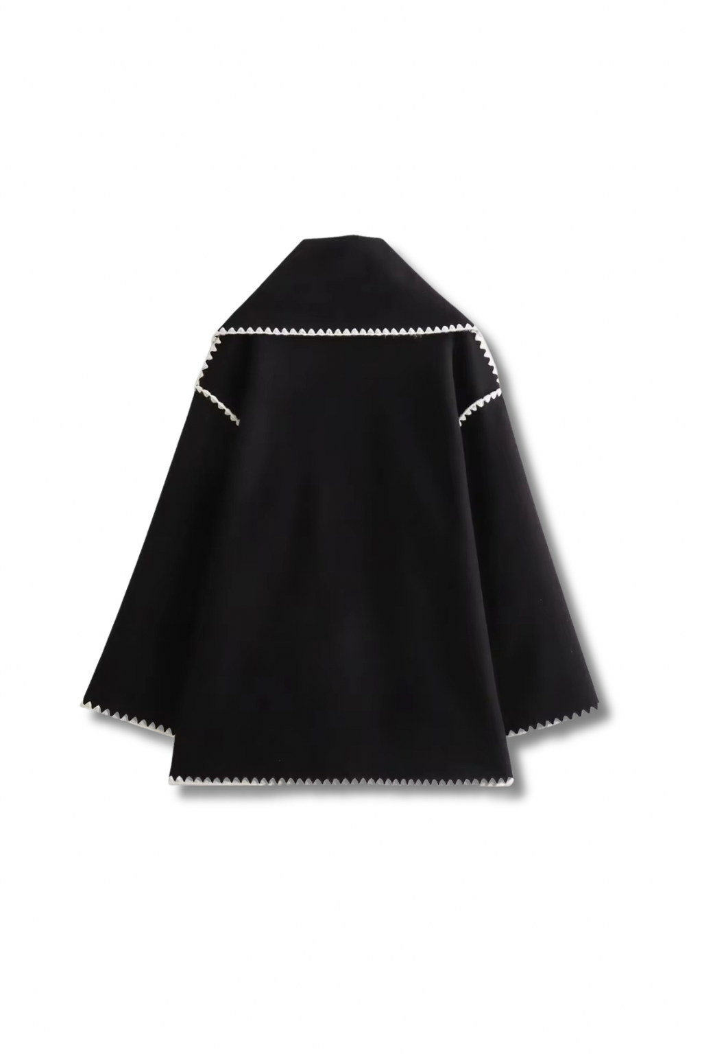 TOTEY - Contrast jacket with scarf