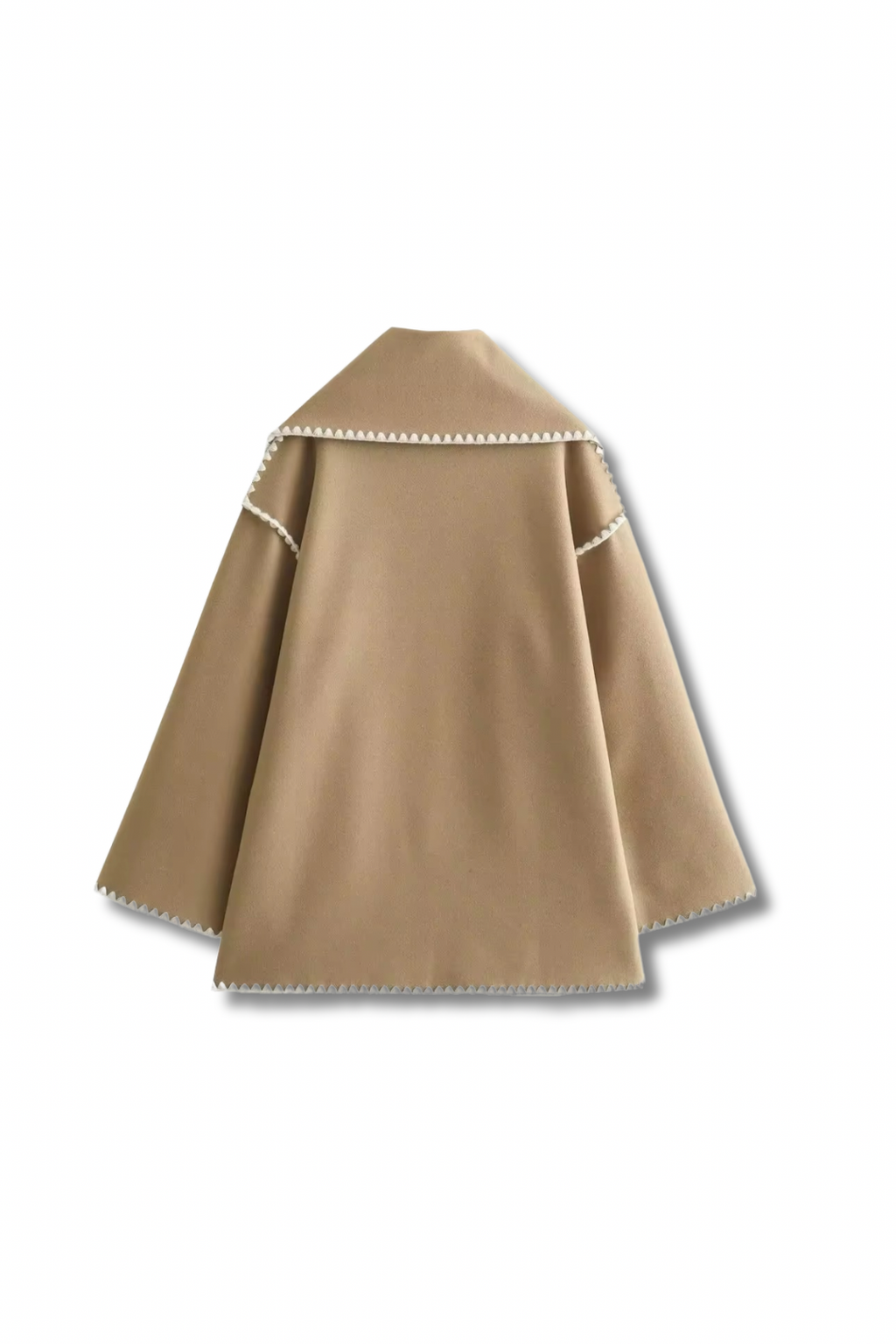 TOTEY - Contrast jacket with scarf