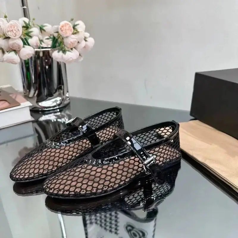 LAYA - Mesh ballerinas in patent
