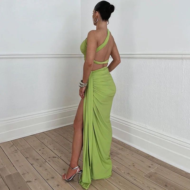 TAYLOR - Two-piece draped skirt with top