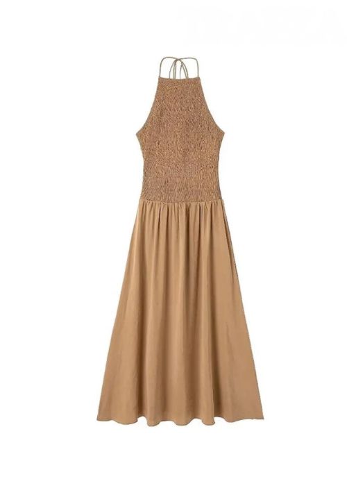 IRA - Backless smocked dress