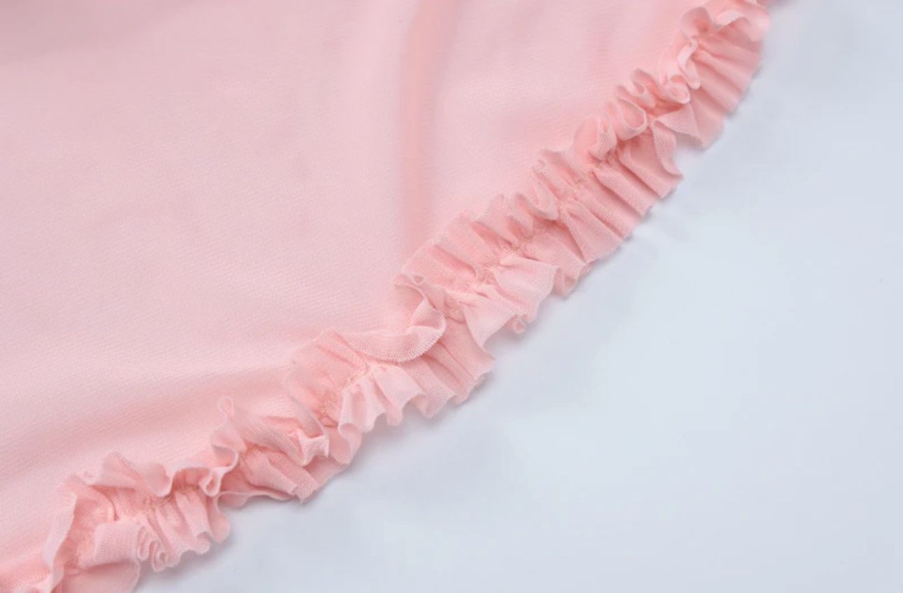 WENDY - ruffled spaghetti strap dress