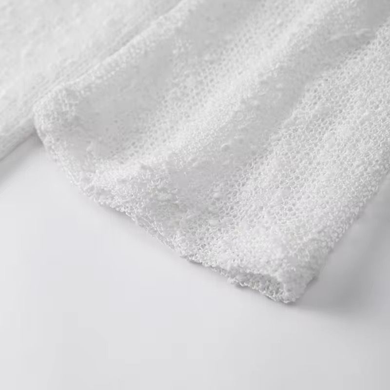 KELLY - Mini knitted dress with Carmen neckline
