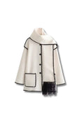 TOTEY - Contrast jacket with scarf