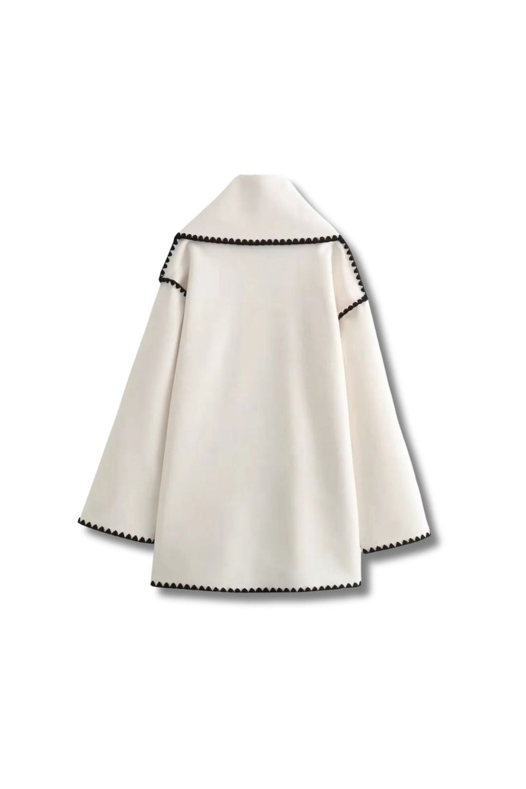 TOTEY - Contrast jacket with scarf
