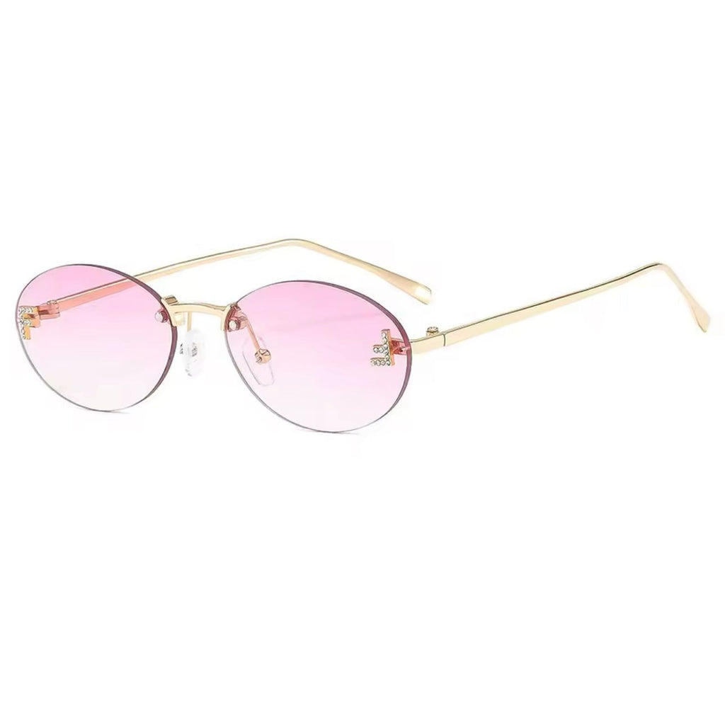 EGLE - Sunglasses with golden frames and colored lenses