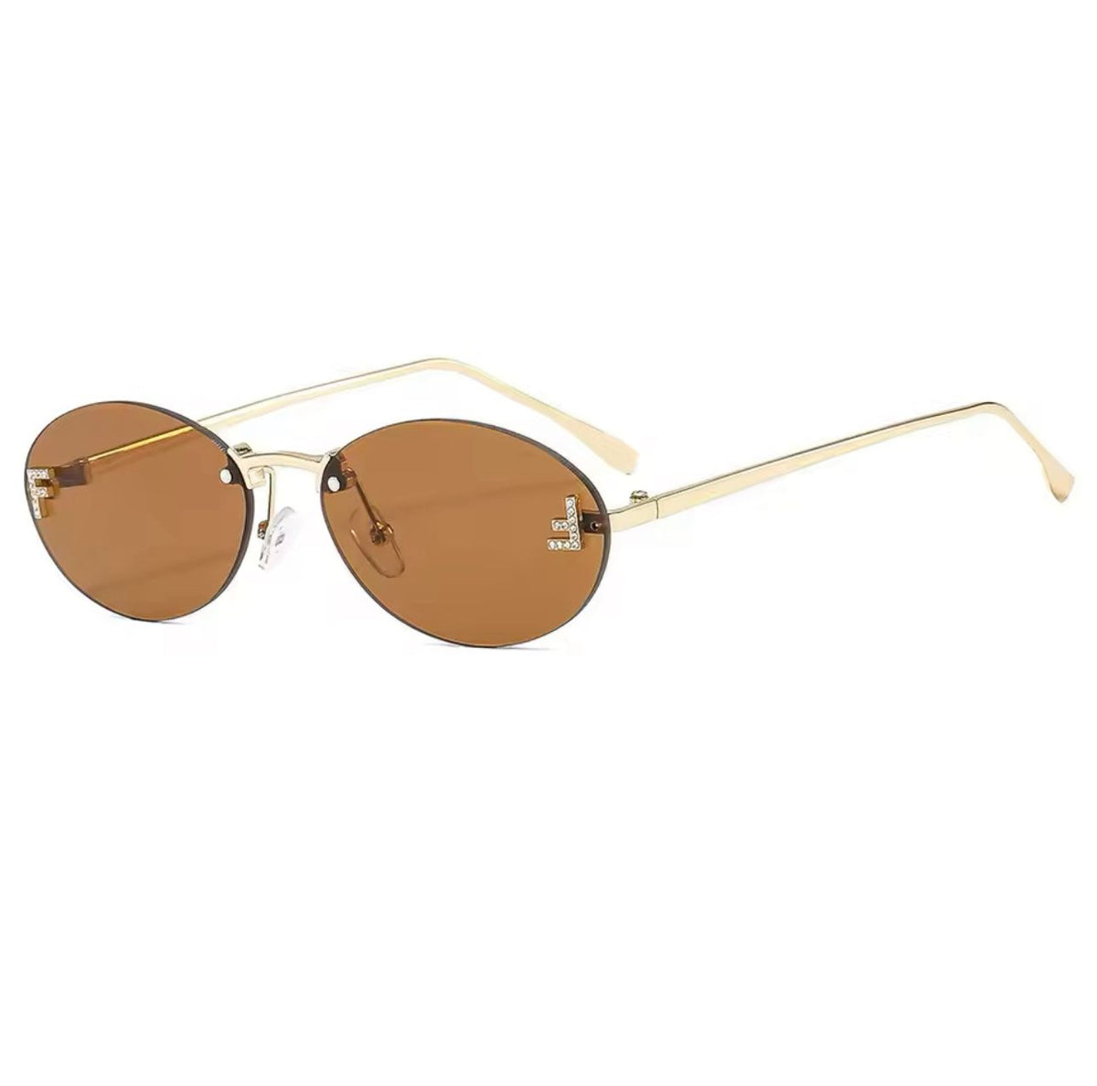 EGLE - Sunglasses with golden frames and colored lenses