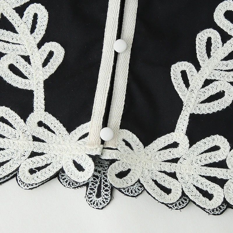 MIREIA - combination option: trousers / skirt / vest - with folklore embroidery