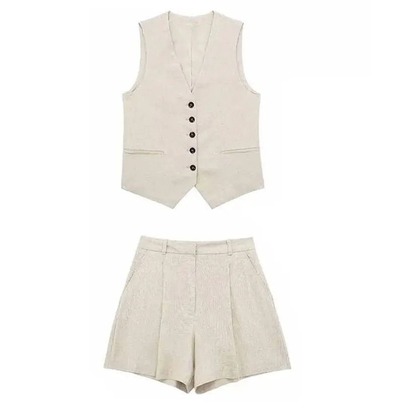 CHIARA - Combi set shorts &amp; vest