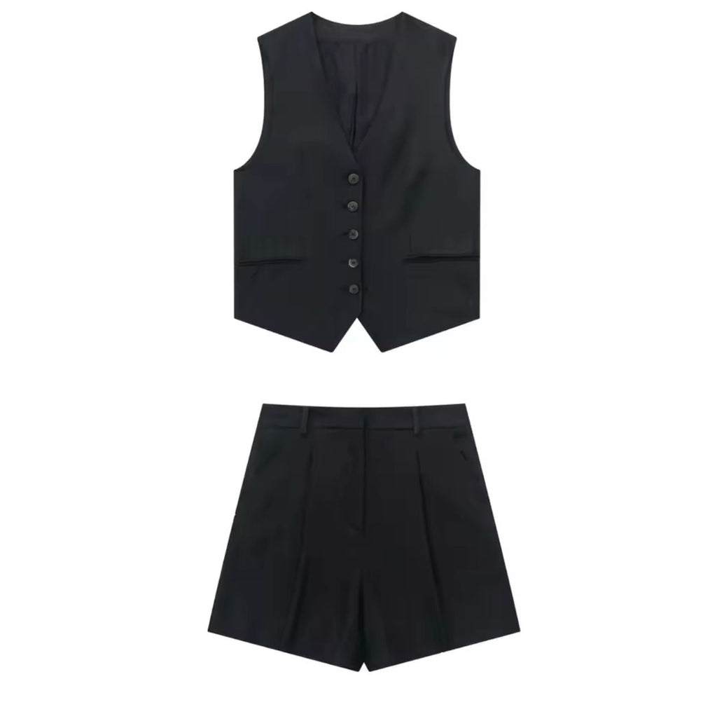 CHIARA - Combi set shorts &amp; vest